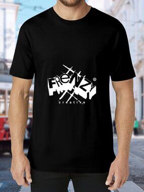 Frenzy Creative Black Graphic Tee